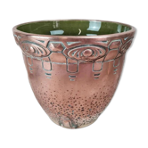 Antique Art Nouveau cache-pot by Gustave De Bruyn, Fives-Lille 🪴 galvanoplastic copper