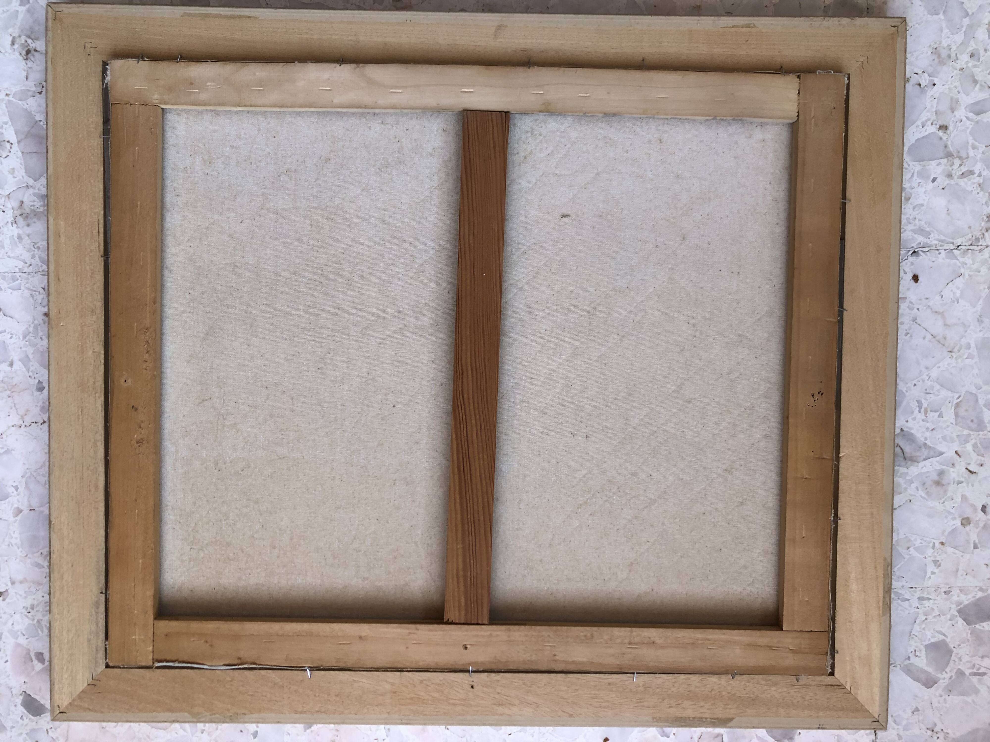 Painting oil on canvas the lighthouse circa 1950 / 60k by karl neumann, seascape, marine sea wave ba