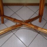 Rattan side table