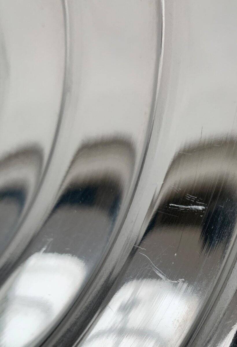 Large postmodern Danish metal bowl by Menu, 1980s.