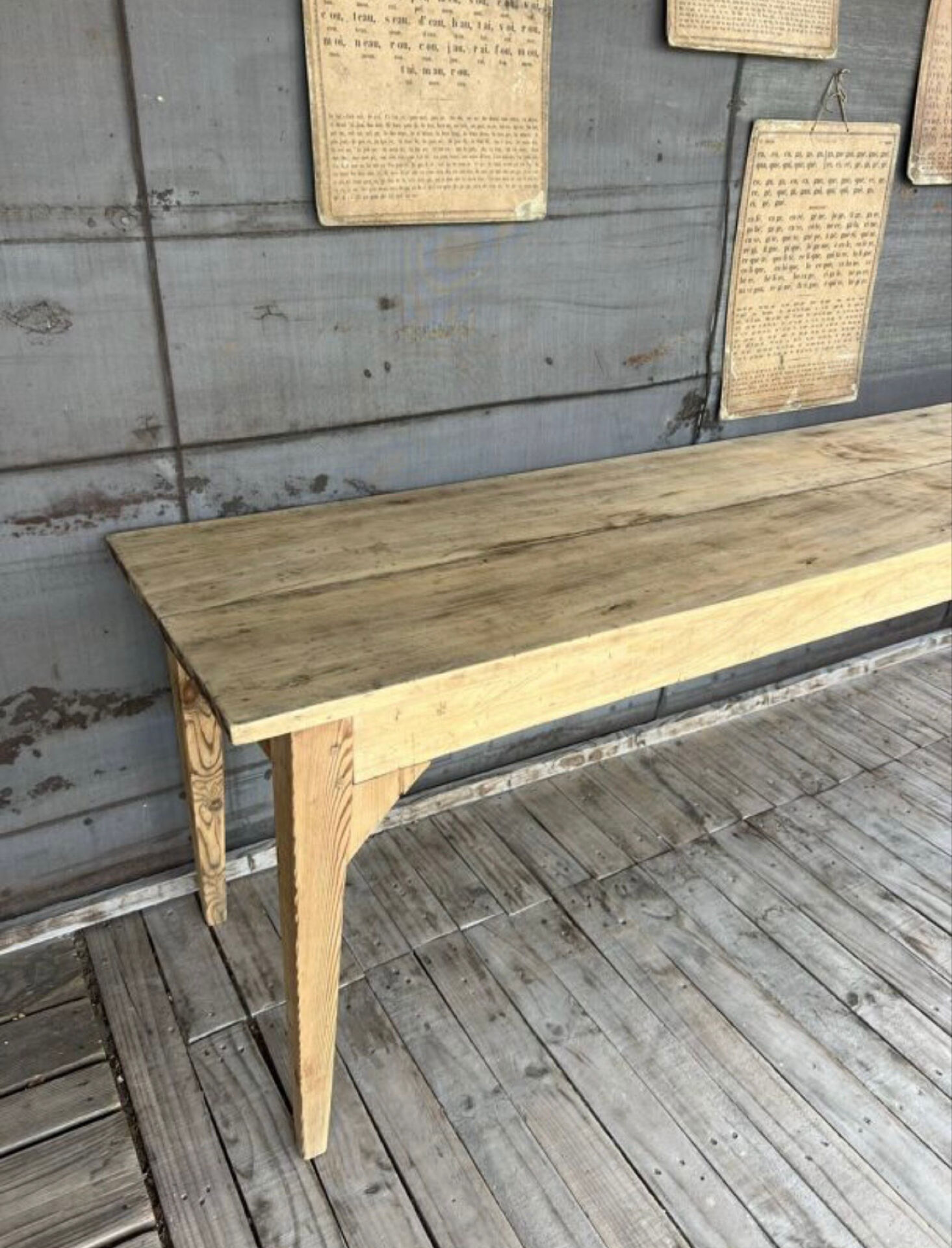 Raw wood workshop console
