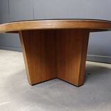 Scandinavian etched brass coffee table, 1960s