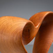 Abstract sculpture with organic flowing curves