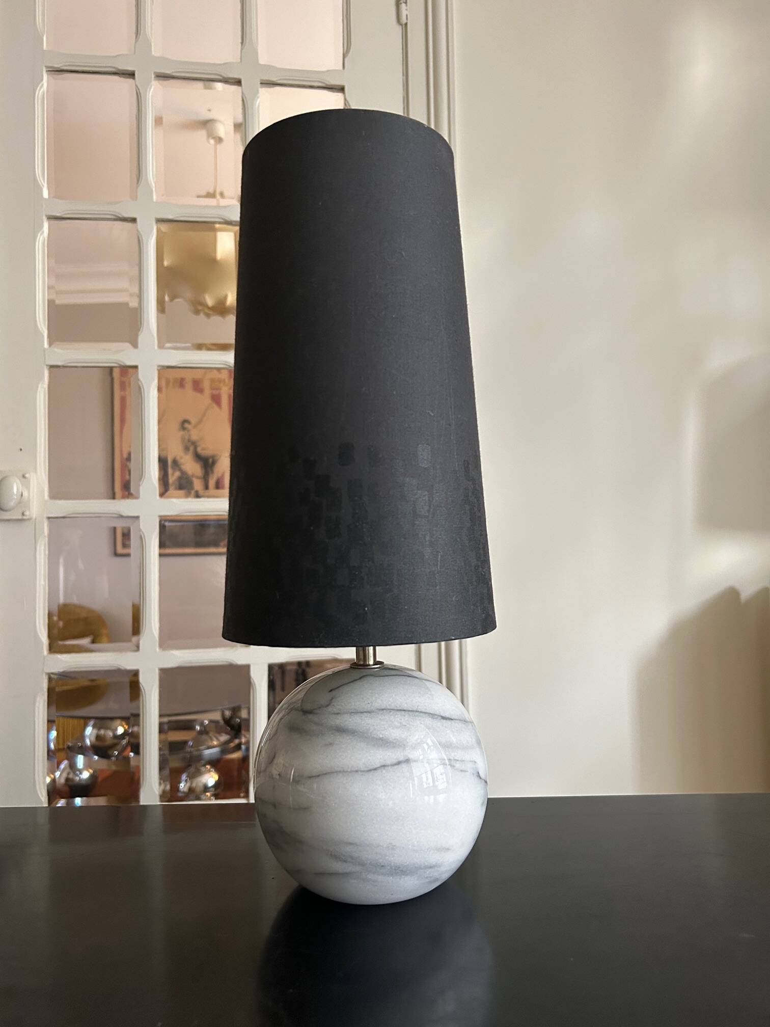 70s marble lamp