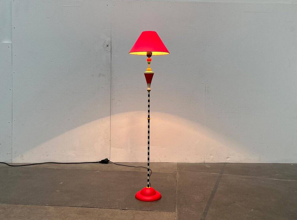 French vintage floor lamp by Olivier Villatte, 1980s.
