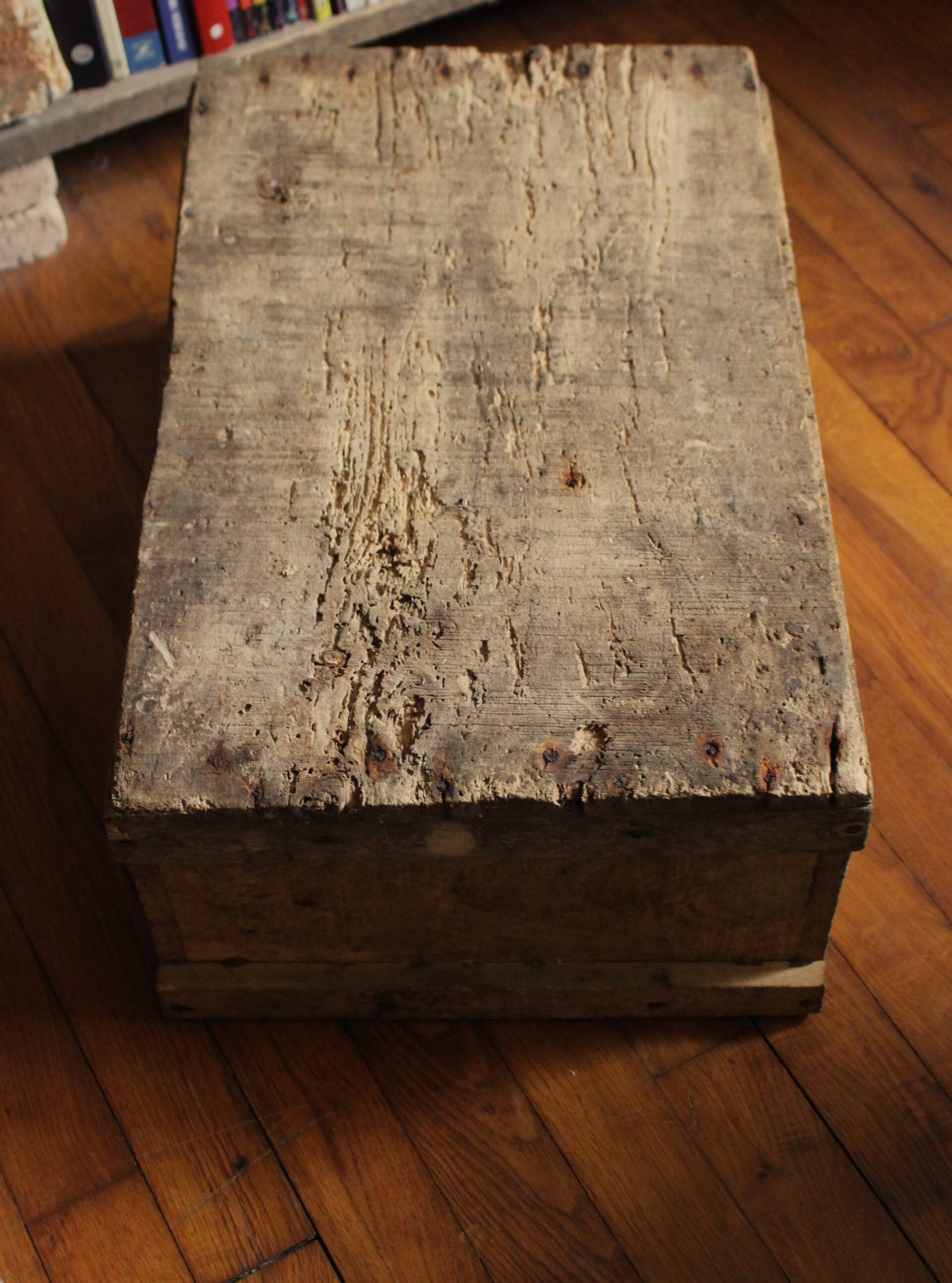 Wooden box storage furniture Germain