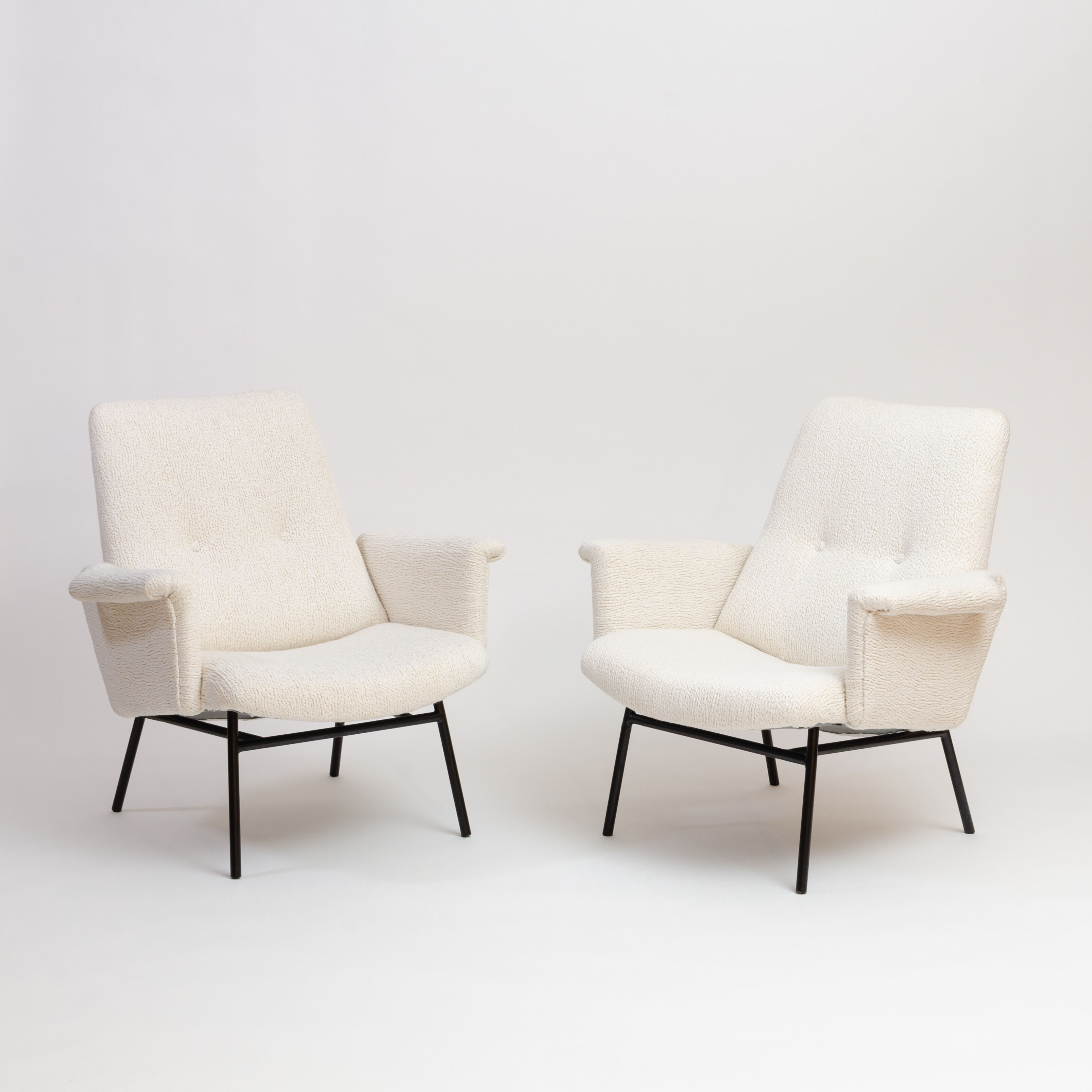 Pair of SK660 armchairs by Pierre Guariche for Steiner - 1953, France
