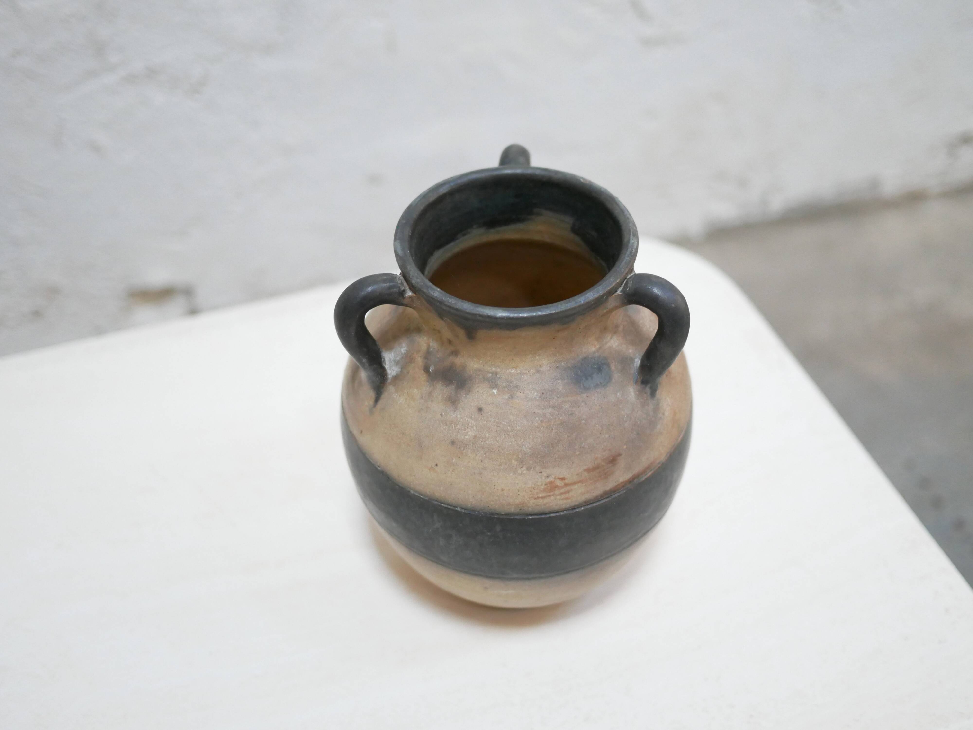 Vase vintage en grès par W. Biron, Belgique