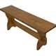 Vintage Pine Bench – 1960s Scandinavian Design small model
