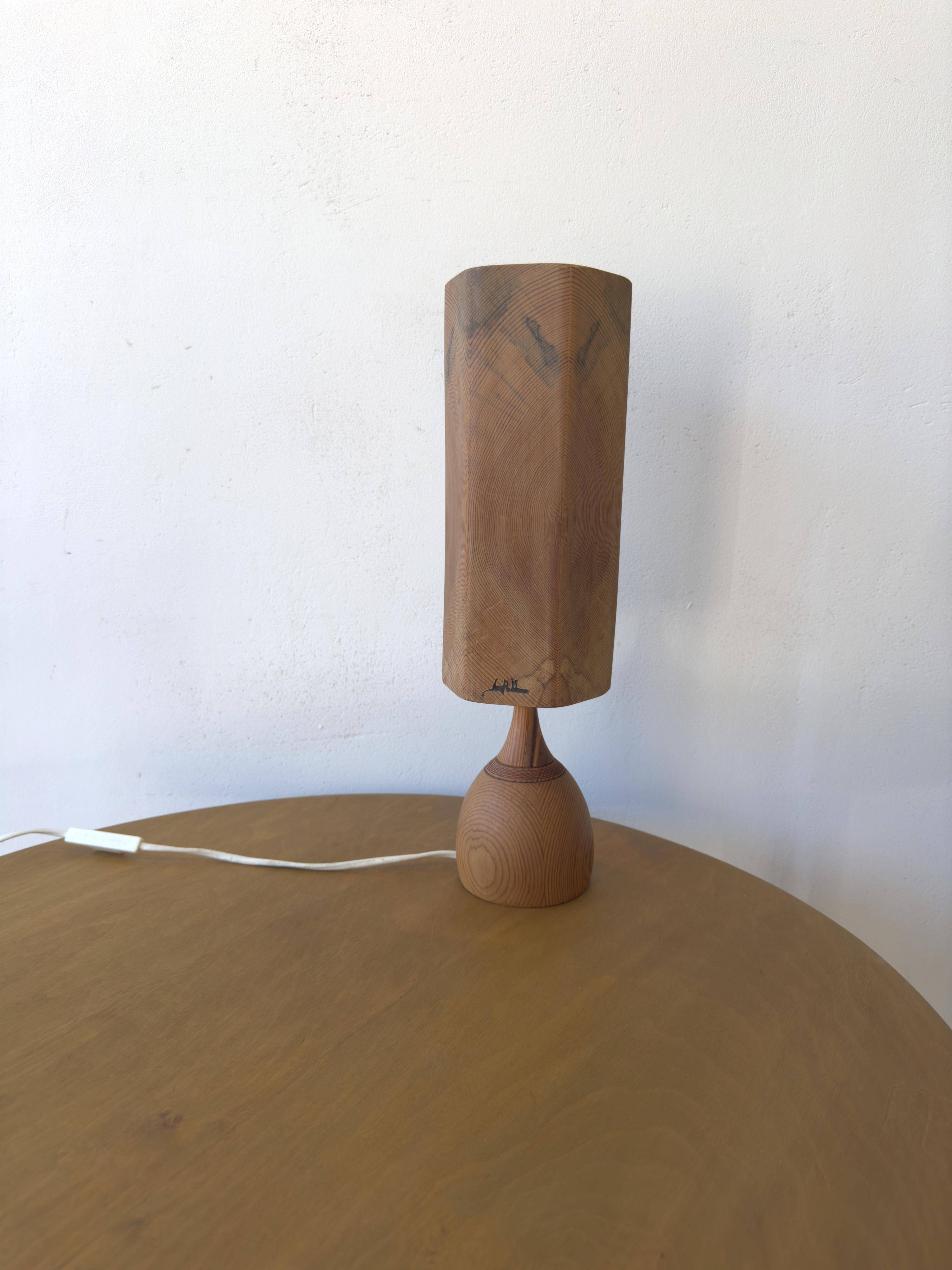 WOODEN TABLE LAMP, Leif Wikner, Persåsen.