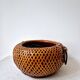 Japanese Style Bamboo/Rattan Woven Basket - Vintage
