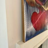 Textile sculpture-painting: The Dance of Colors