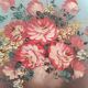 Vintage painting of flowers in a vase