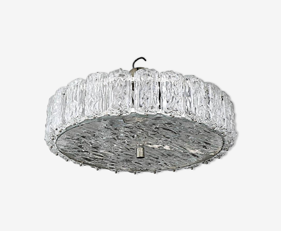 Lustre en verre givré en Murano