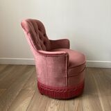 Pink toad armchair