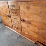 Art deco walnut sideboard