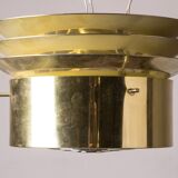 Pair of Danish brass ceiling lights model T742, Hans Agne Jakobson 1960.