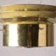 Pair of Danish brass ceiling lights model T742, Hans Agne Jakobson 1960.