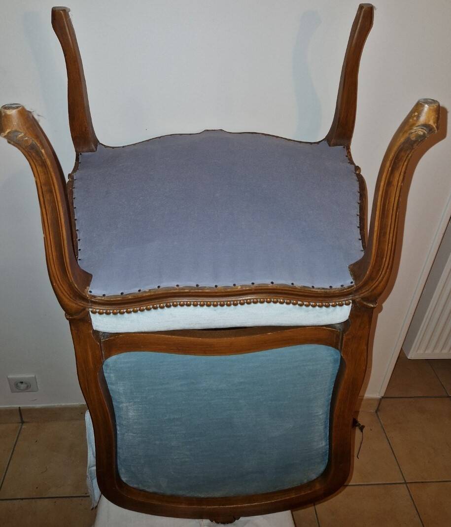 4 fauteuils cabriolet style Louis XV