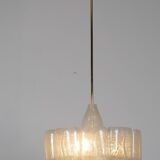 Lustre  en verre glacé de Doria