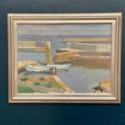 Swedish Oil on Canvas – by Richard Björklund – Sail Boat