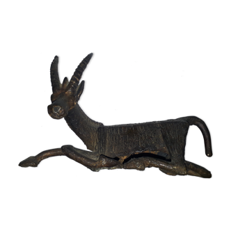 Bronze antelope sculpture, Africa early twentieth century
