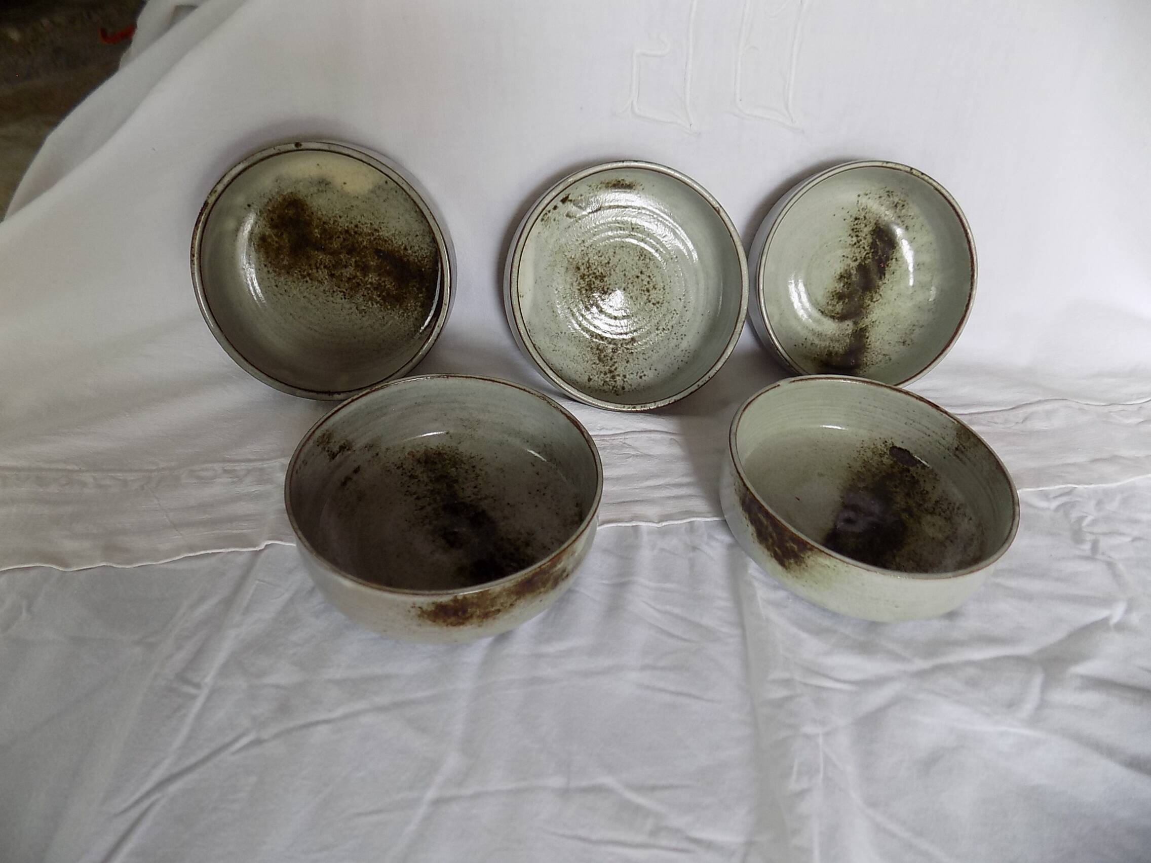 5 bols - atelier Chantal et Thierry Robert