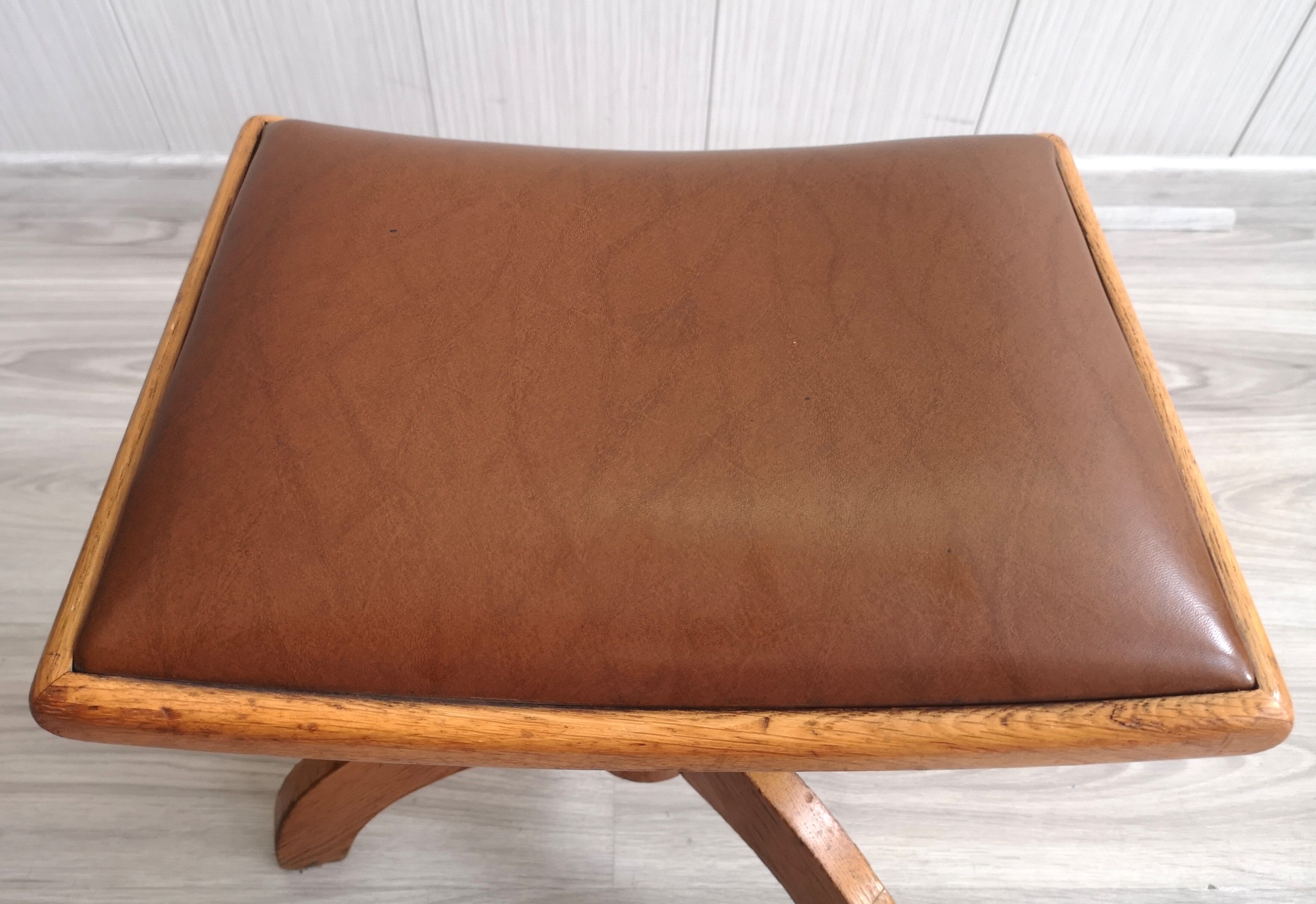 Mid-century swivel piano stool or dressing table seat by reiner modell, 1960s