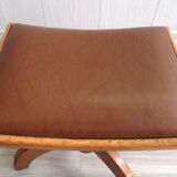 Tabouret de piano pivotant ou siège de coiffeuse du milieu du siècle par Reiner Modell, 1960