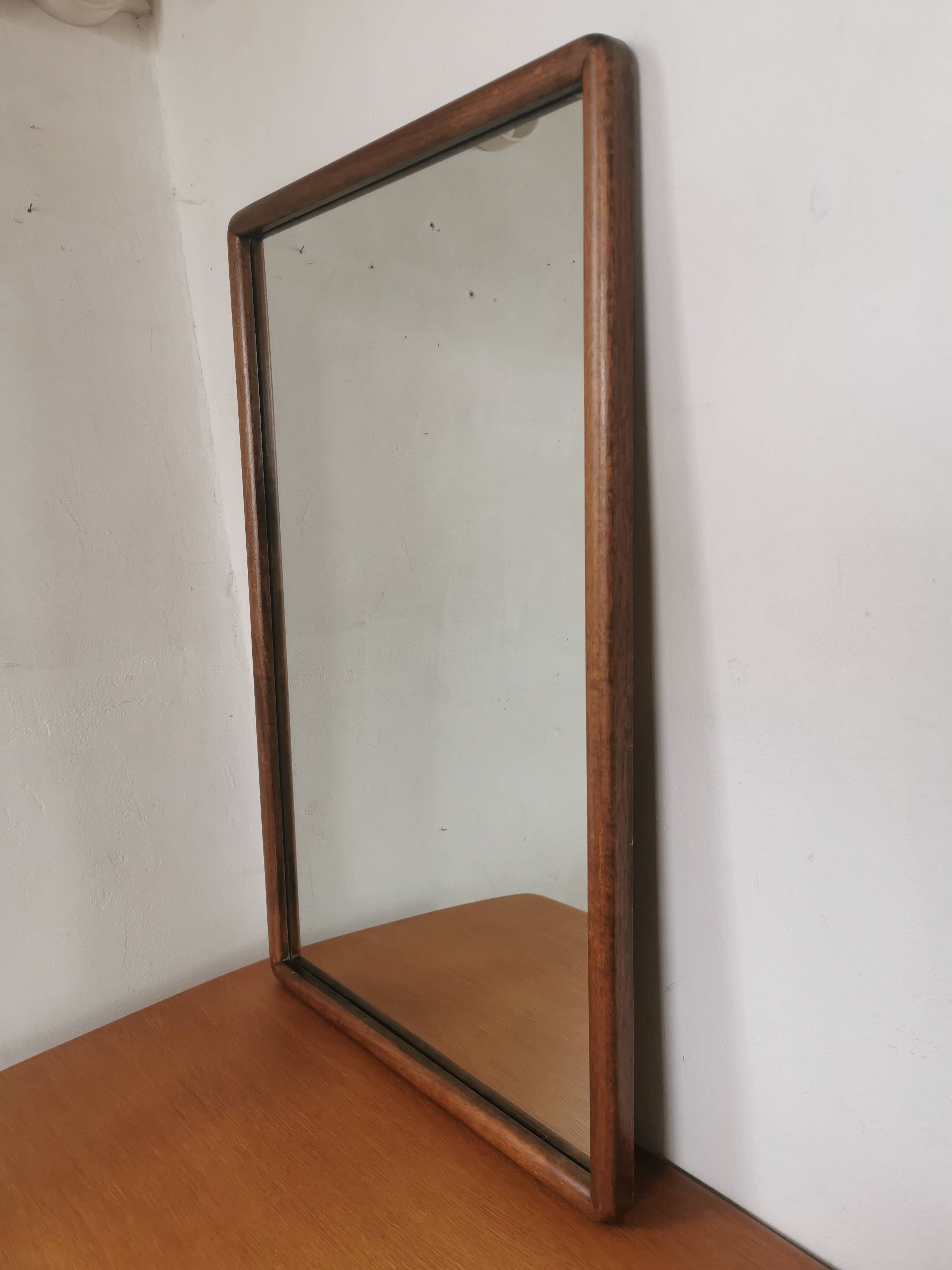Scandinavian mahogany mirror