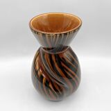 Earthenware vase • Domino collection from Sarreguemines • Vintage 60-70s