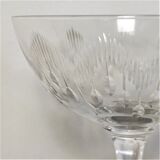 Crystal champagne glasses