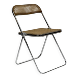 vintage “Plia” Chair with Vienna Straw/ Cane by Piretti, Italy 1960s
