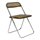 vintage “Plia” Chair with Vienna Straw/ Cane by Piretti, Italy 1960s