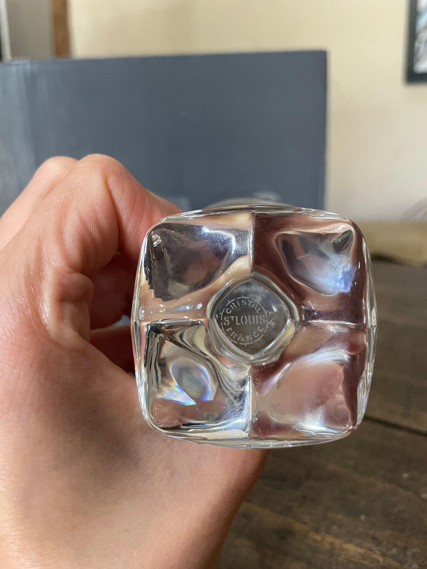 Glasses in Bordeaux from St Louis crystal.