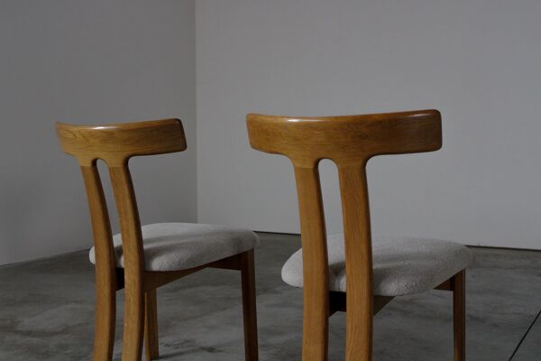 Chaises de salle à manger à dossier en T - Europe des années 1960