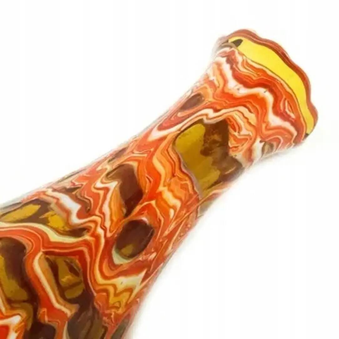 Mid-century modern vase, soda glass, designed by J.S. Drost, Ząbkowice, Poland, 1970s