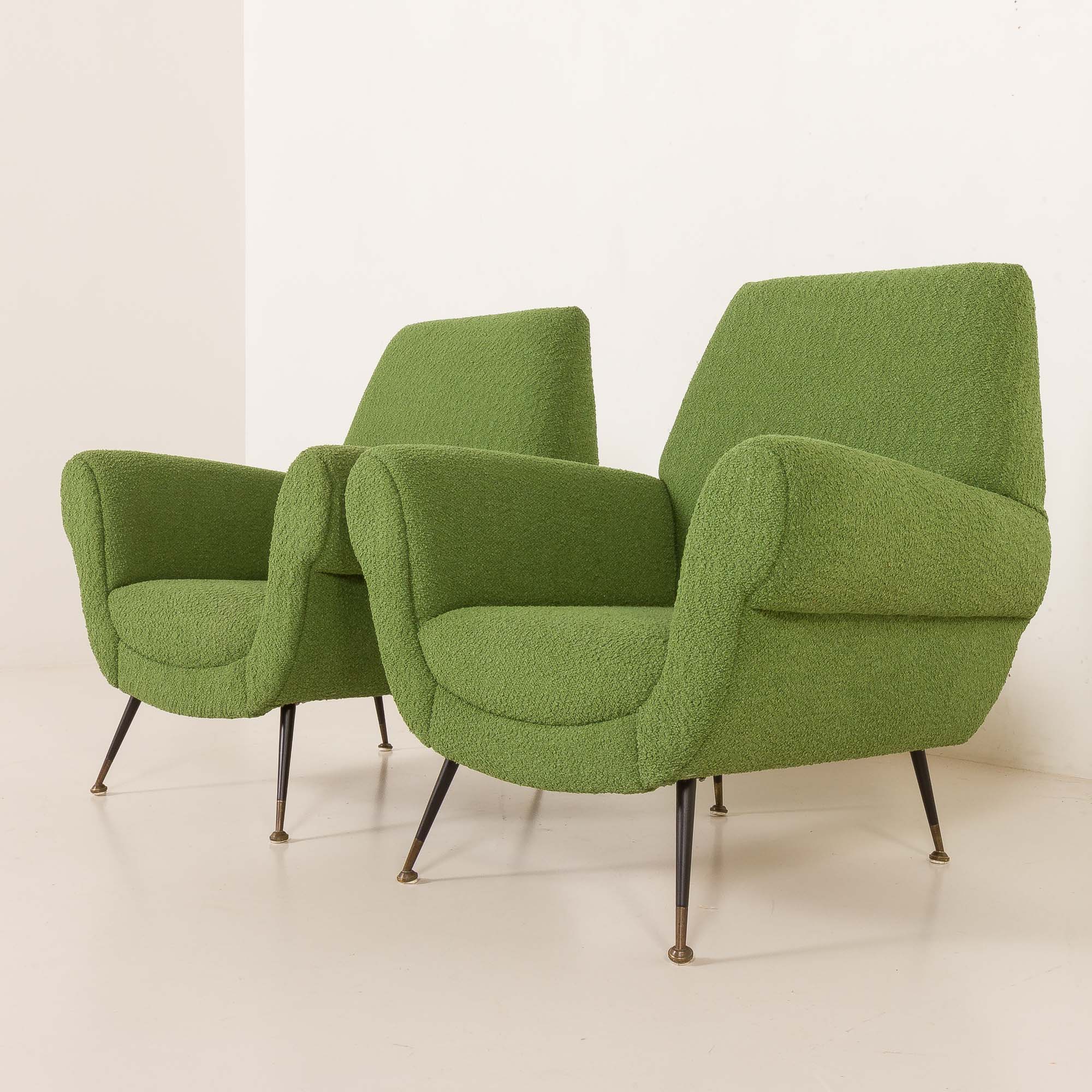 Gigi Radice attr. to lounge chairs, set of two, 1960s