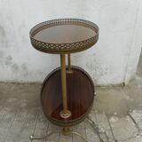 Desserte ovale à deux plateaux