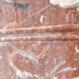 Red marble fireplace surround - early 20th century