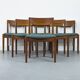 Teak Dining Chairs from Glostrup Møbelfabrik, 1960s, Set of 6