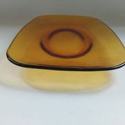 Rectangular plate Vereco amber