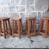 4 pine mountain style stools