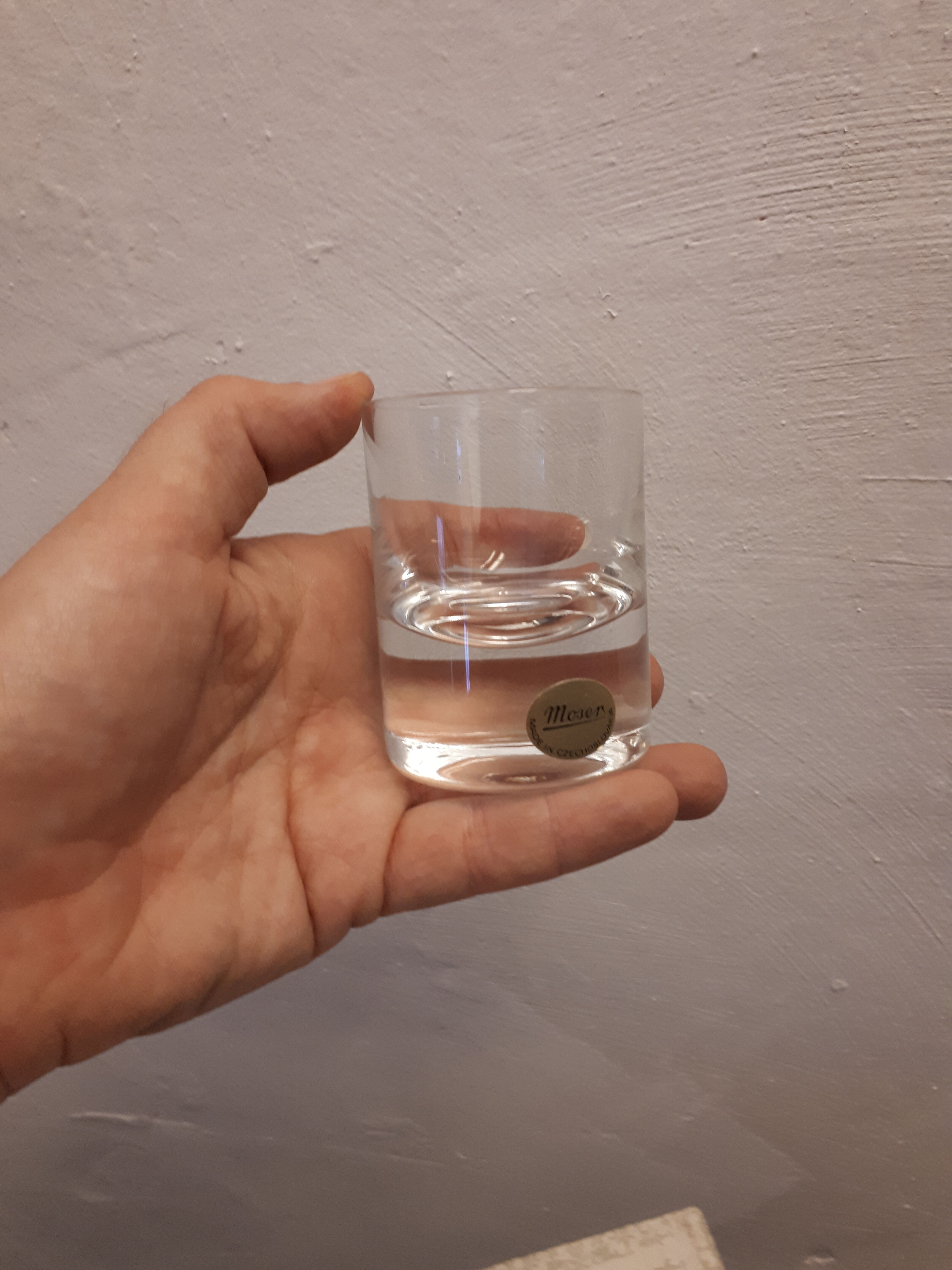 Set 6 glasses 1960 crystal Moser