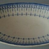 Ravier former creil earthenware and Rockery Flora model Montere