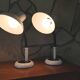 Pair of identical desk or bedside lamps 1970