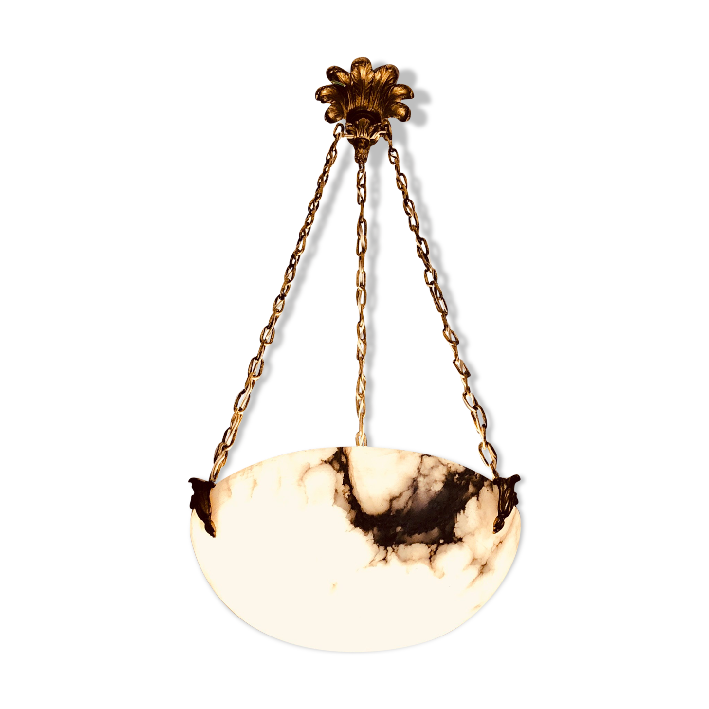 Lustre vasque art nouveau