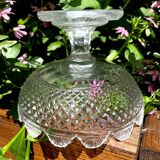 Diamond tip crystal centerpiece empty deco pocket