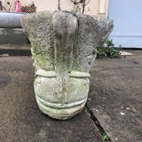 Reconstituted stone truss planter