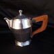 Coffee service, art tea in art deco silver metal
